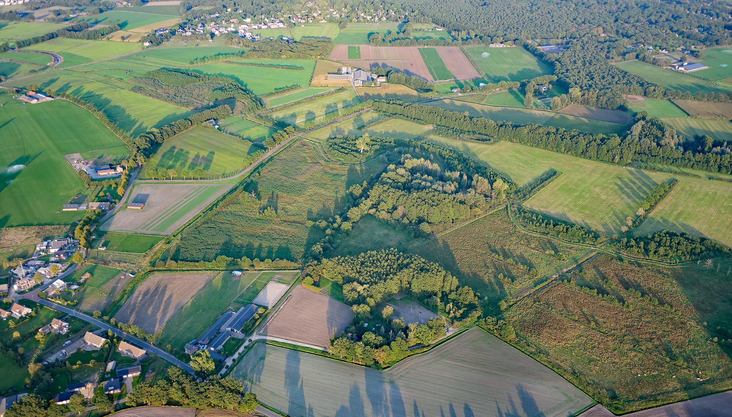 Luchtfoto van het buitengebied van de gemeente Venray