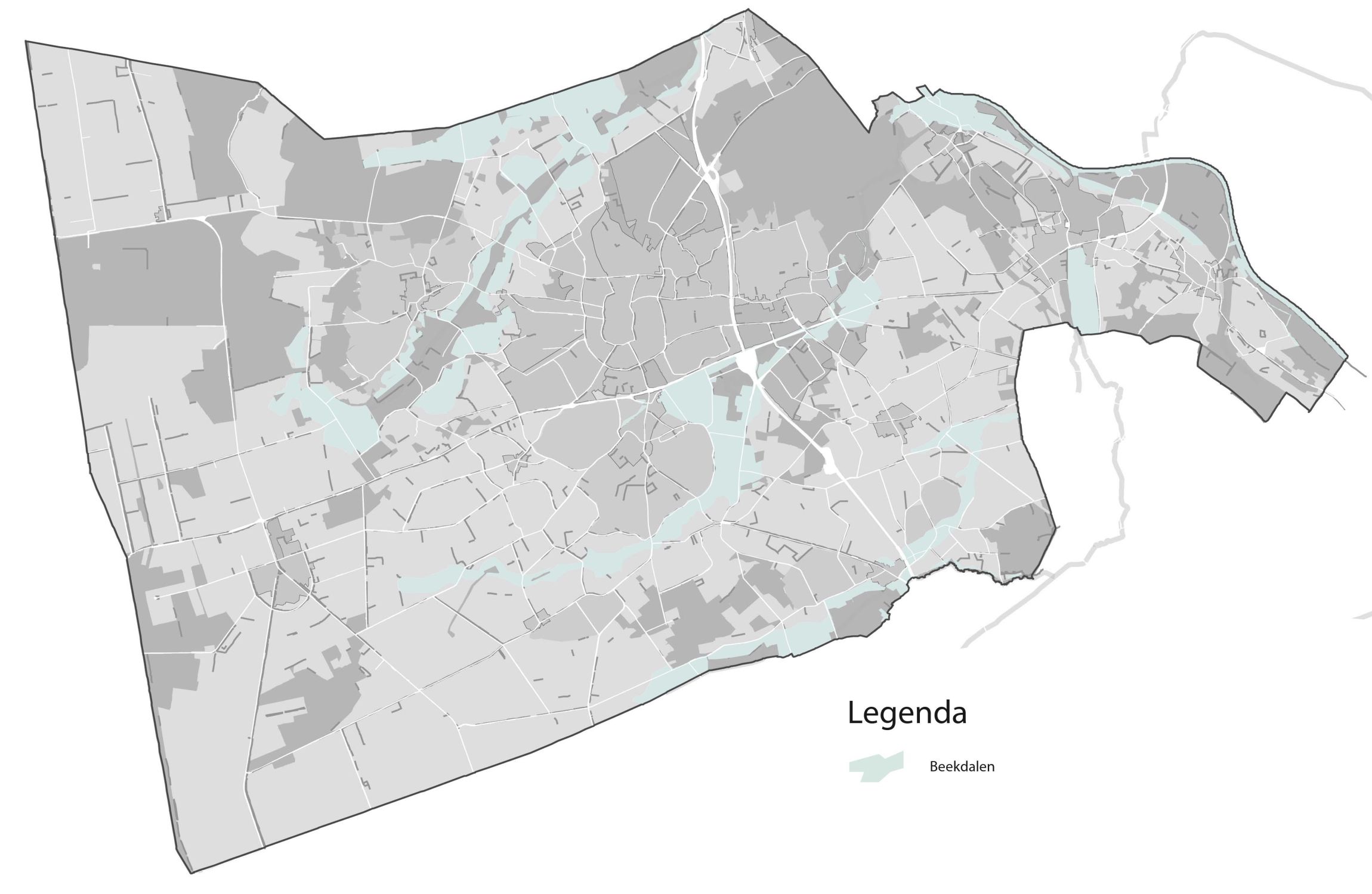 Waardenkaart van het landschap 'Beekdalen'