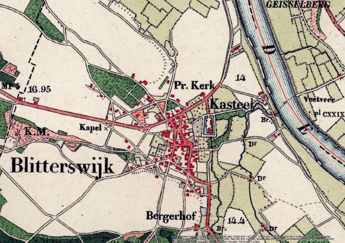 Historische kaart 1900