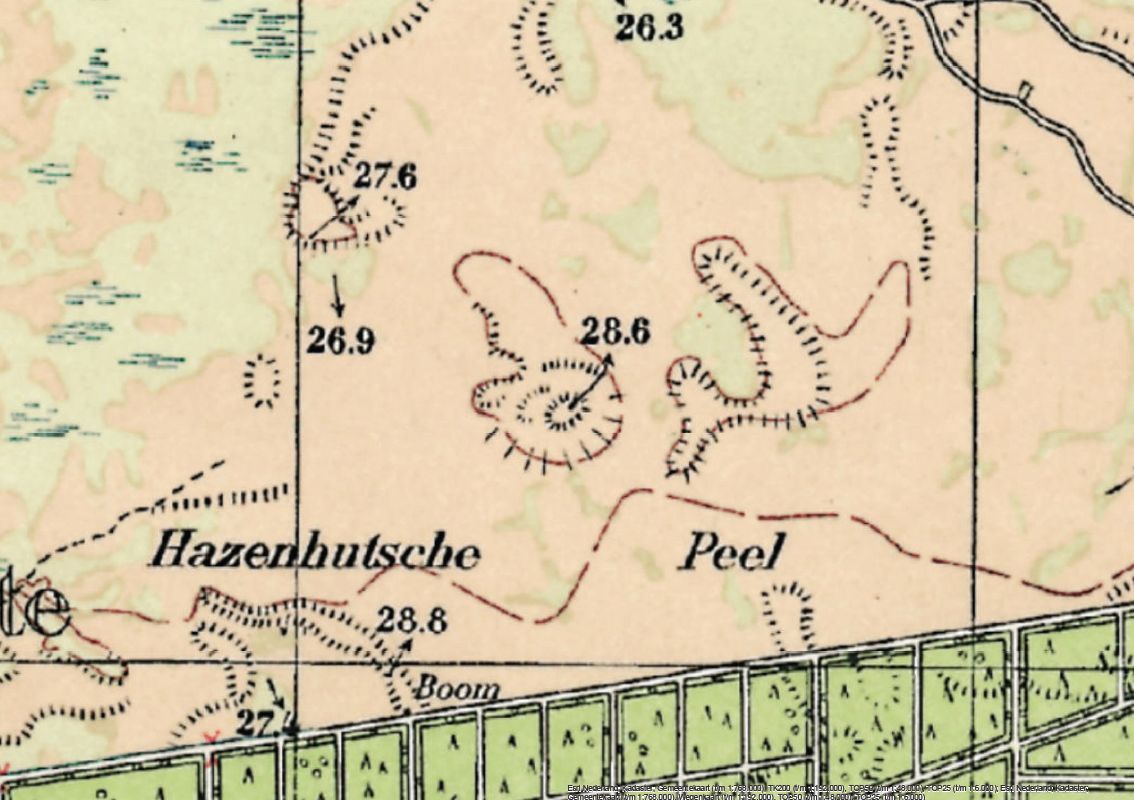 Historische kaart 1950