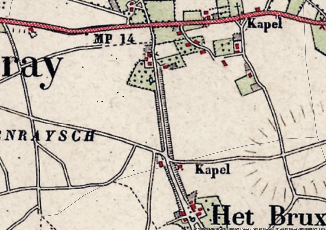 Historische kaart 1900