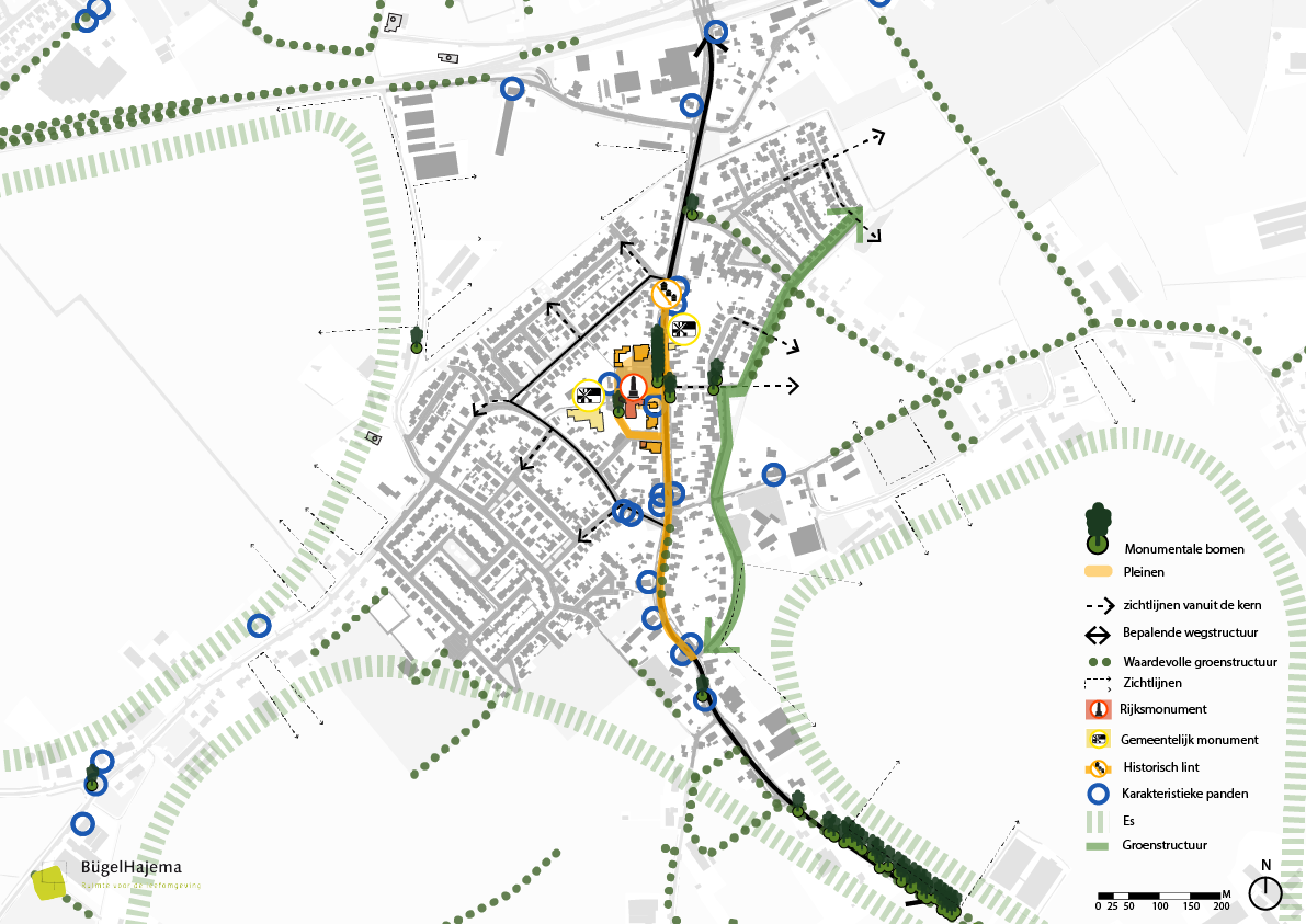 Ontwikkelkaart van de wijk Leunen