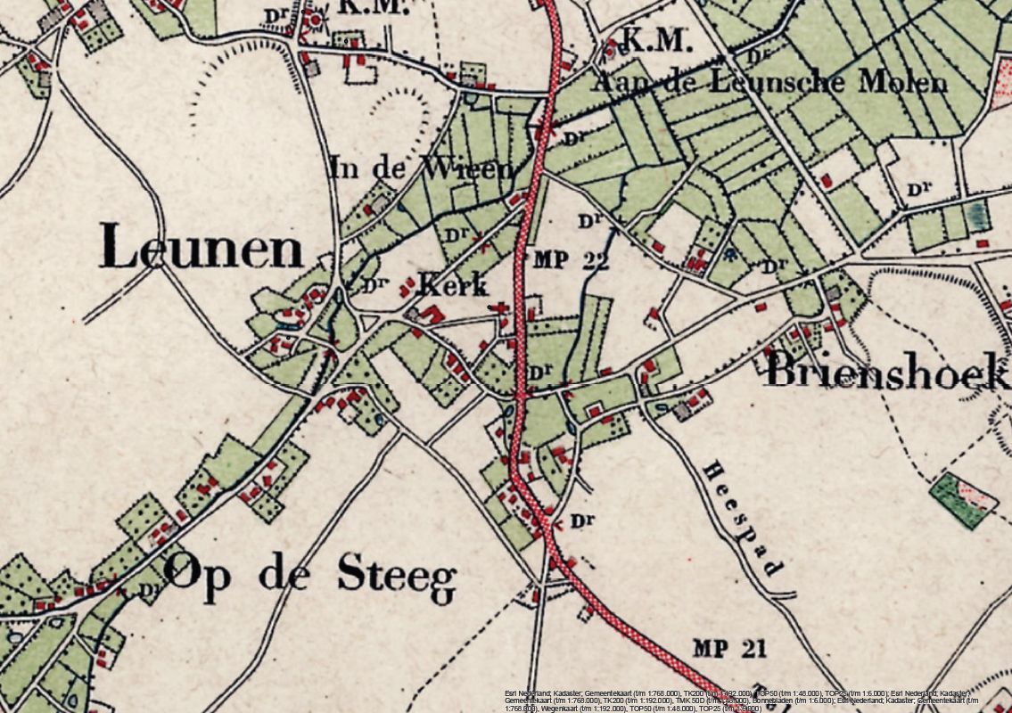 Historische kaart 1900