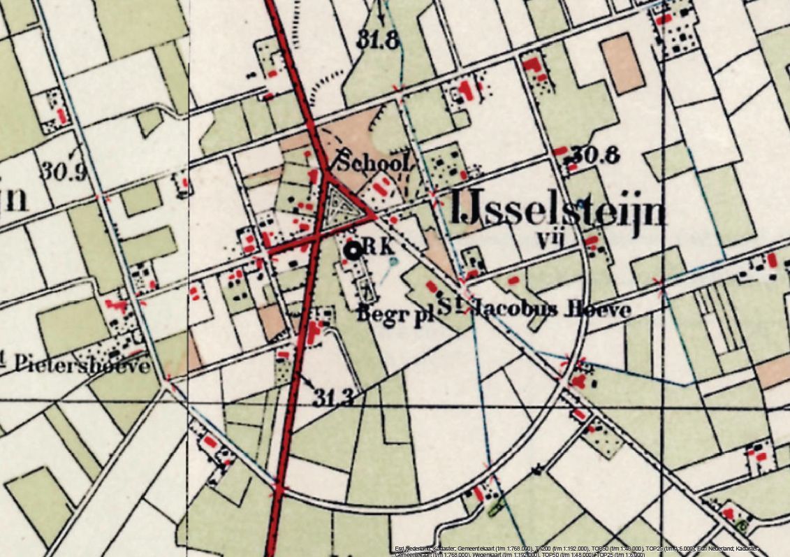 Historische kaart 1950